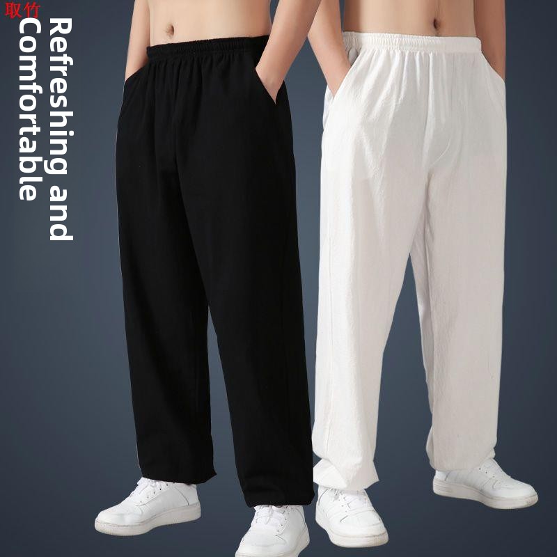 Loose Cotton Linen Tai Chi Pan - огляд і ціна Yoga Fitness Training